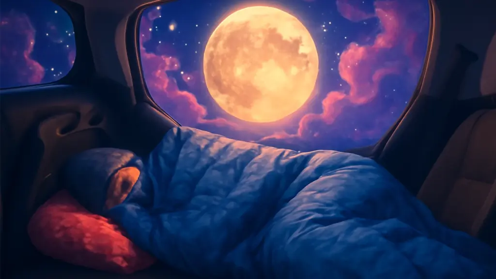車中泊のイメージ