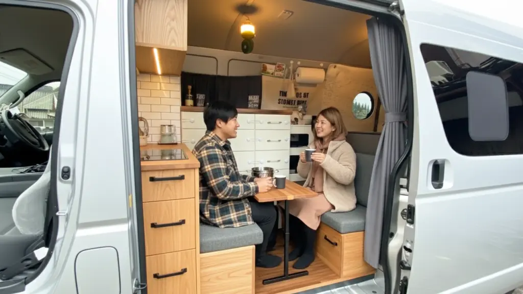 車中泊のイメージ